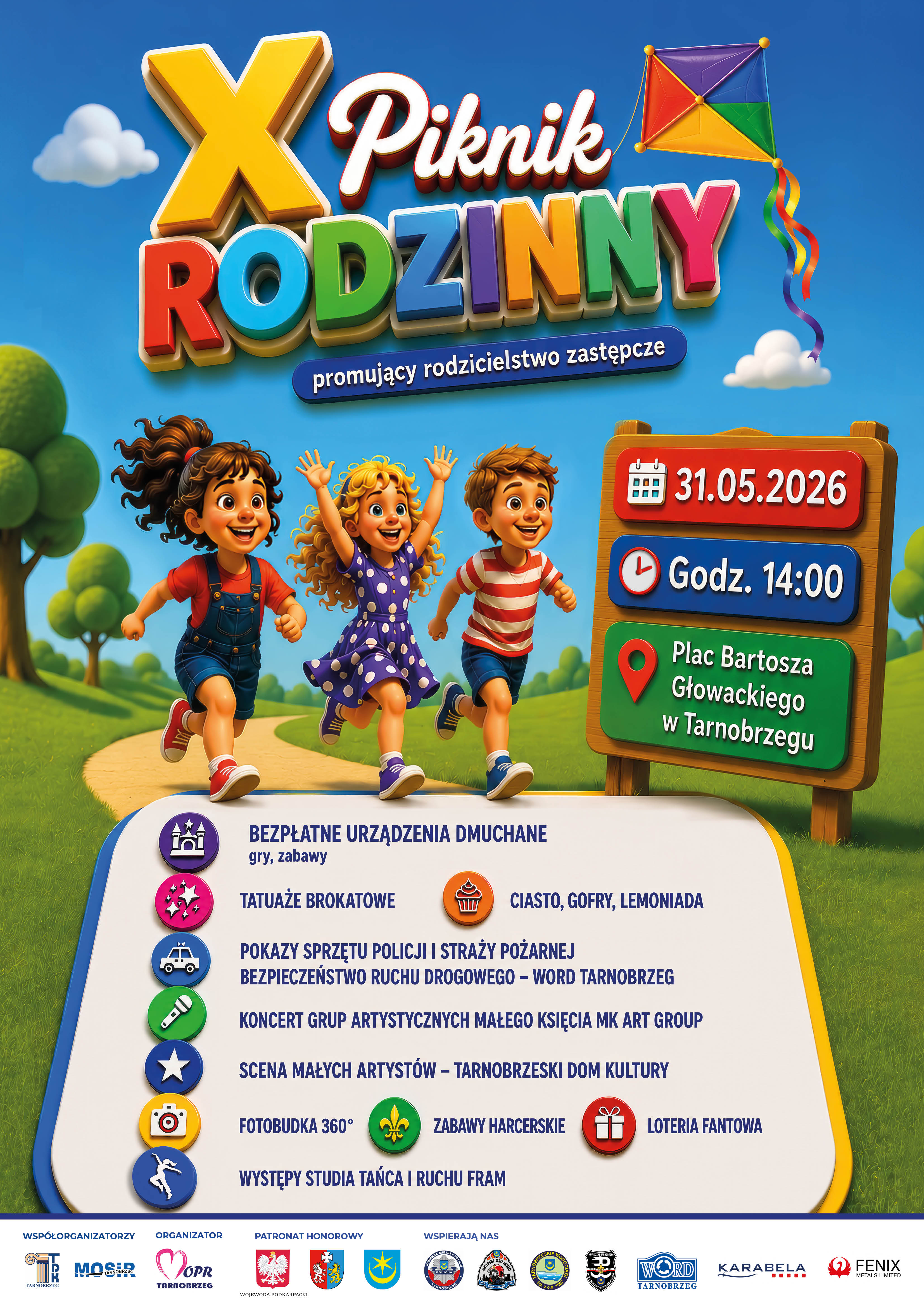 X Piknik Rodzinny promujący rodzicielstwo zastępcze już 31 maja w Tarnobrzegu